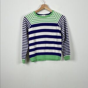 Hanna Andersson Striped Long Sleeve Pullover Knit Girl's 10 Casual Sweatshirt